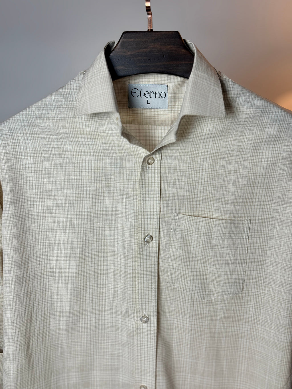 Ivory Soft Check Shirt