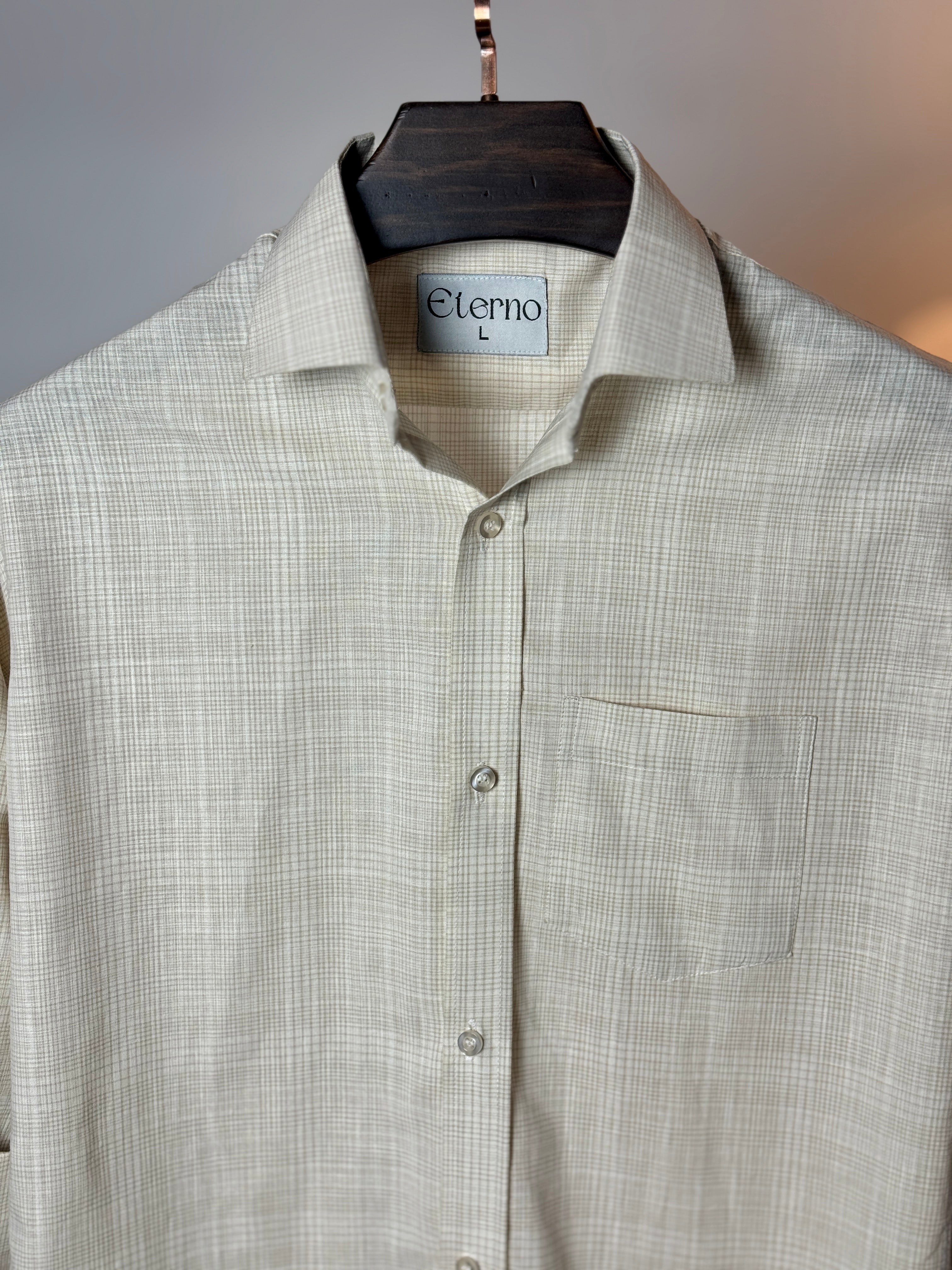 Ivory Soft Check Shirt