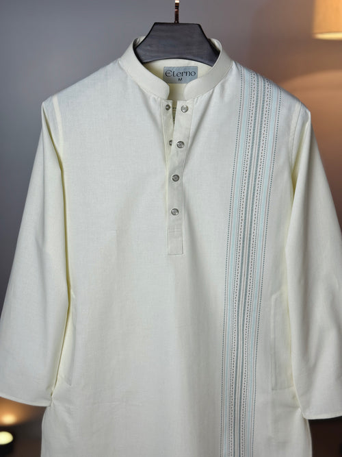 Premium Off white Panjabi