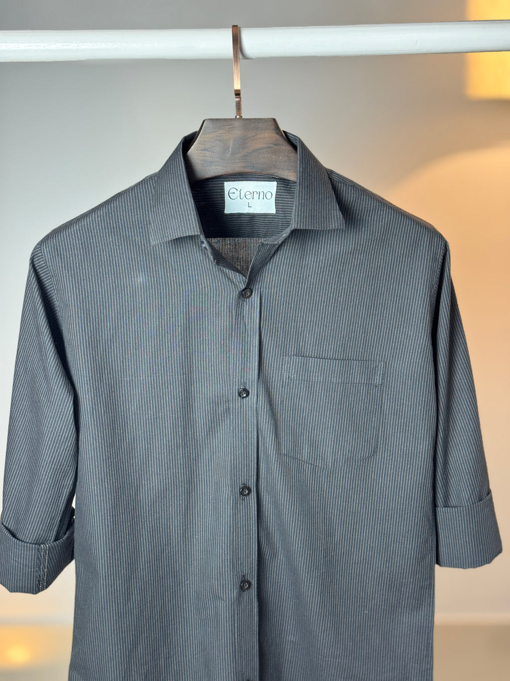 Black & Grey Stripe Shirt