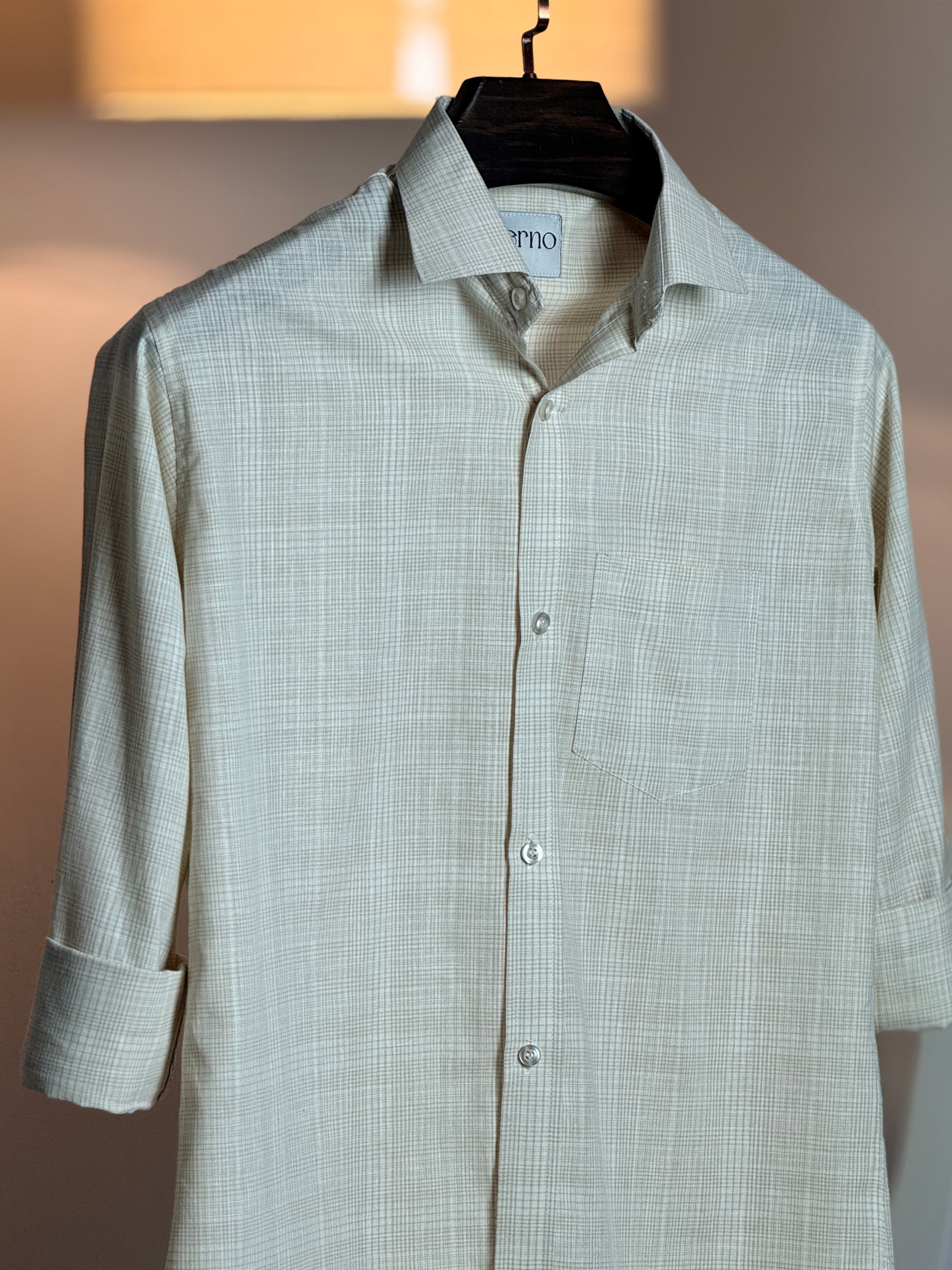Ivory Soft Check Shirt
