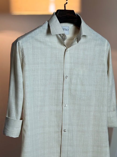 Ivory Soft Check Shirt